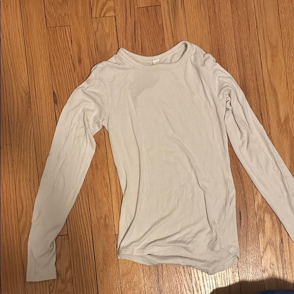 Long Sleeve Cream Top